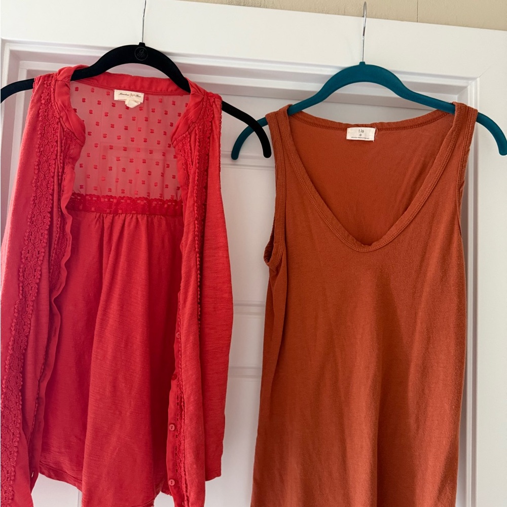 Meadow and Rue button front sleeveless Blouse. T.la tank top. Womens size small